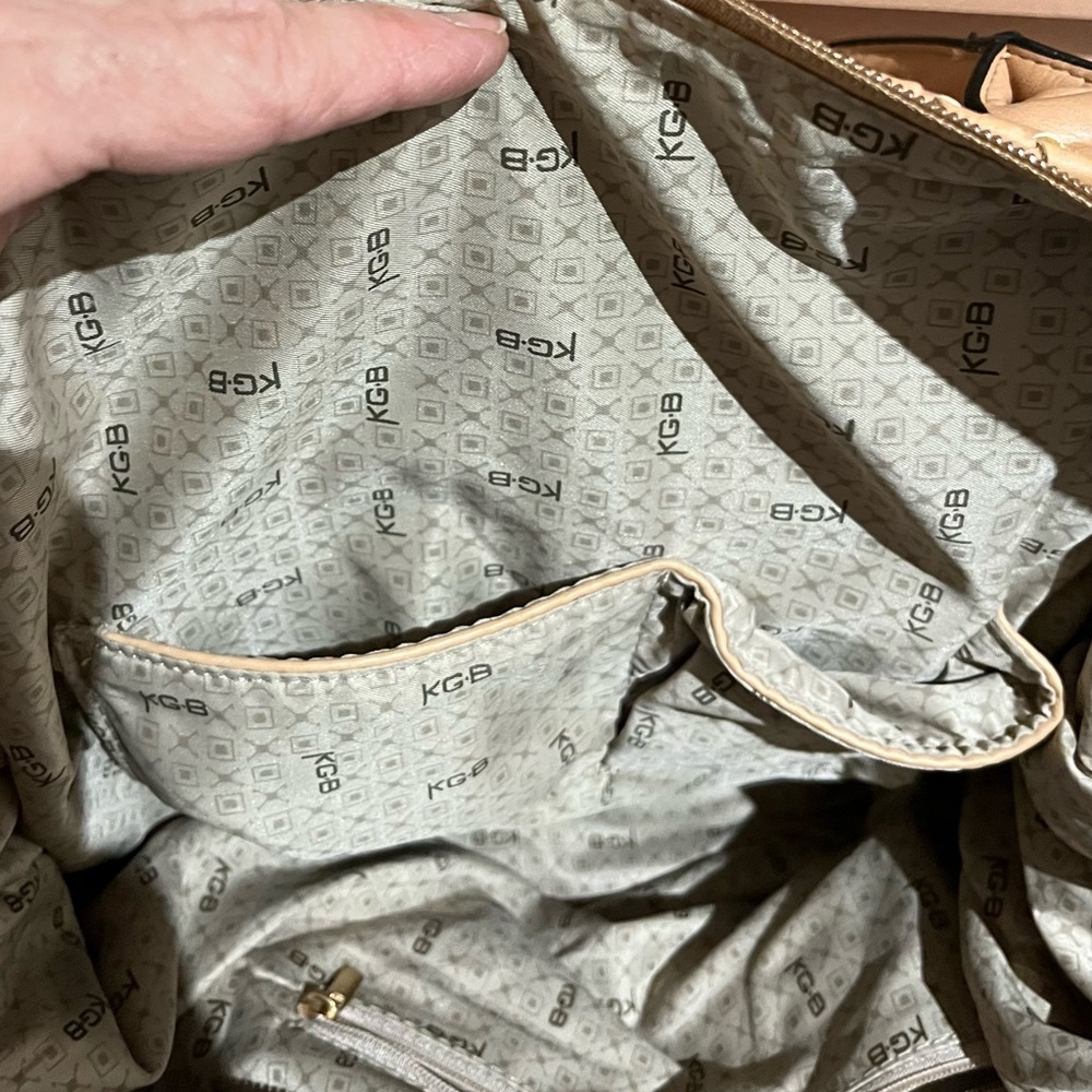 Tan Woven Leather Tote Bag - Picture 6 of 7